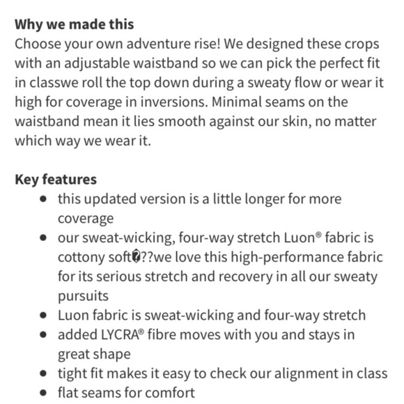 🌸2/$25 Lululemon Black White Wunder Under Crop roll down gingham - Picture 5 of 12